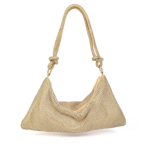Chic Rhinestone Purses Sparkly Evening Handbag Bling Hobo Bag Shiny -_- - Picture 1 of 7